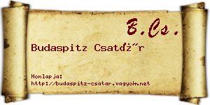 Budaspitz Csatár névjegykártya